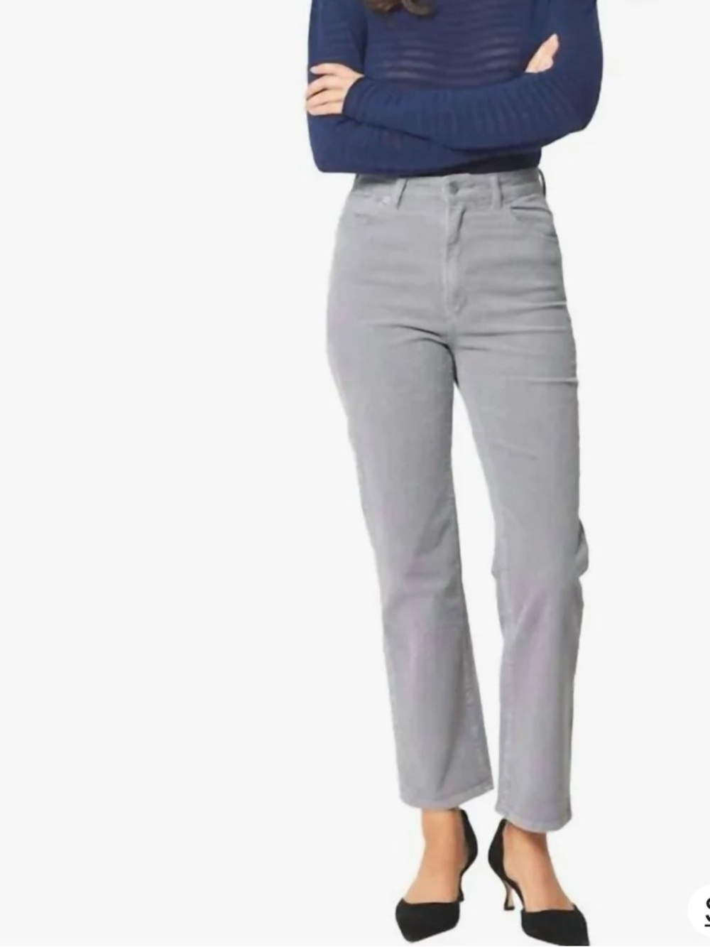 ROLLA'S  Original High-Waist Straight Leg Jeans - Light Gray